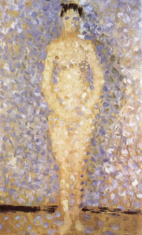 Georges Seurat Standing Female Nude